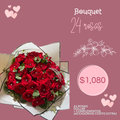24 rosas bouquet