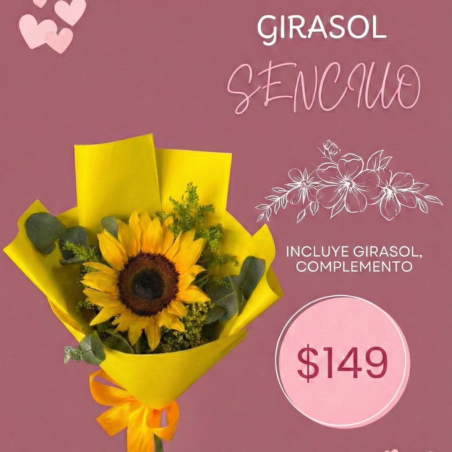 Girasol sencillo